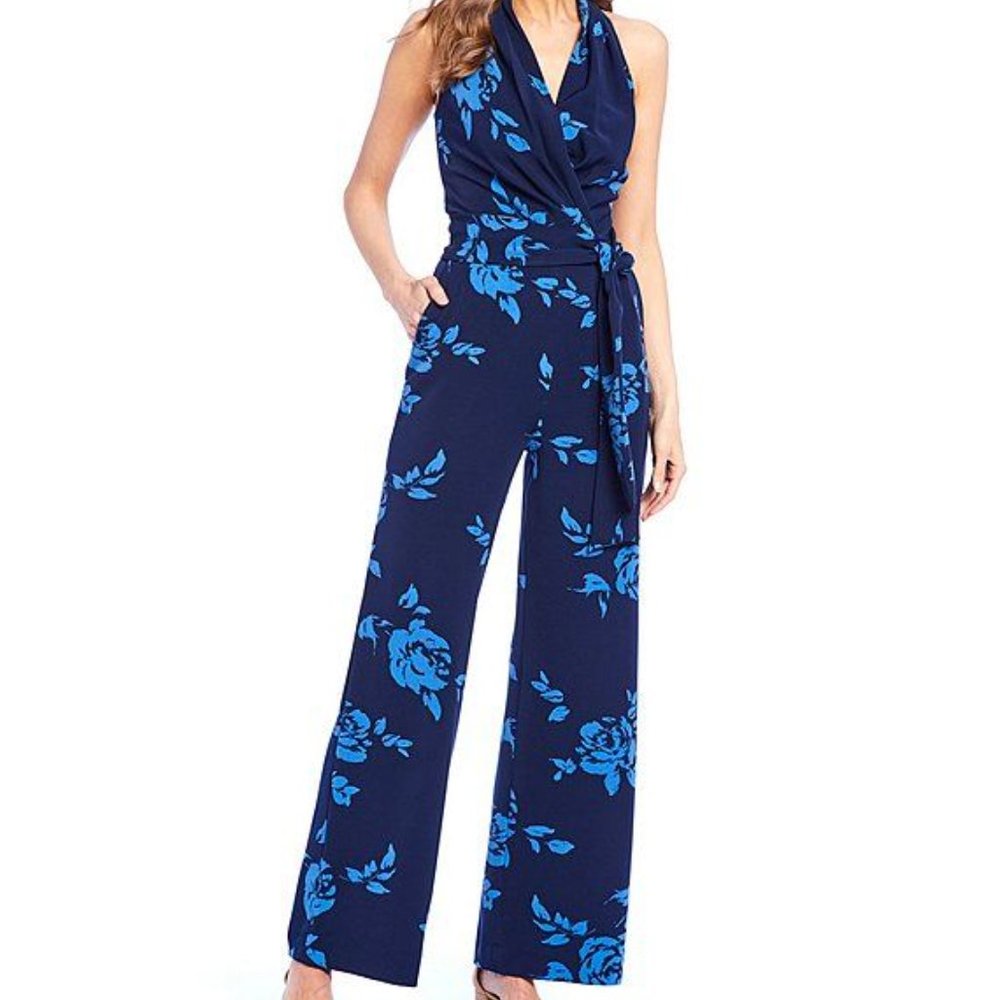 Alex Marie Bleu floral jumpsuit with  Size 6